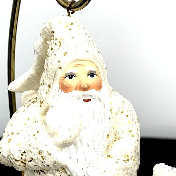 Father Frost Christmas Ornament Figurine Belsnickle Stars Dangle Legs 5" - Picture 2 of 7
